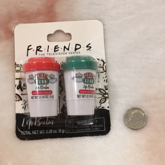 Friends Central Perk Black Coffee & Vanilla Latte Scented Lip Balm Duo 2 NWT - Picture 7 of 10